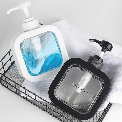 Image of 350ml Refillable Soap Dispenser Pump Bottle - Liquid Hand Wash Dispenser for Bathroom, Kitchen Sink & Wash Basin - Pack of 1