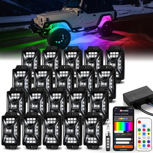 20 Pods Five Sided RGB Rock Lights
