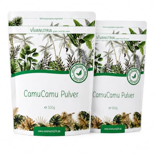 VivaNutria Camu Camu Pulver 1000g I Vitamin C Pulver I Camu-Camu Superfood Pulver für Smoothies Shakes & Müslitopping I natürliches Vitamin C I Ascorbinsäure I Antioxidantien I vegan