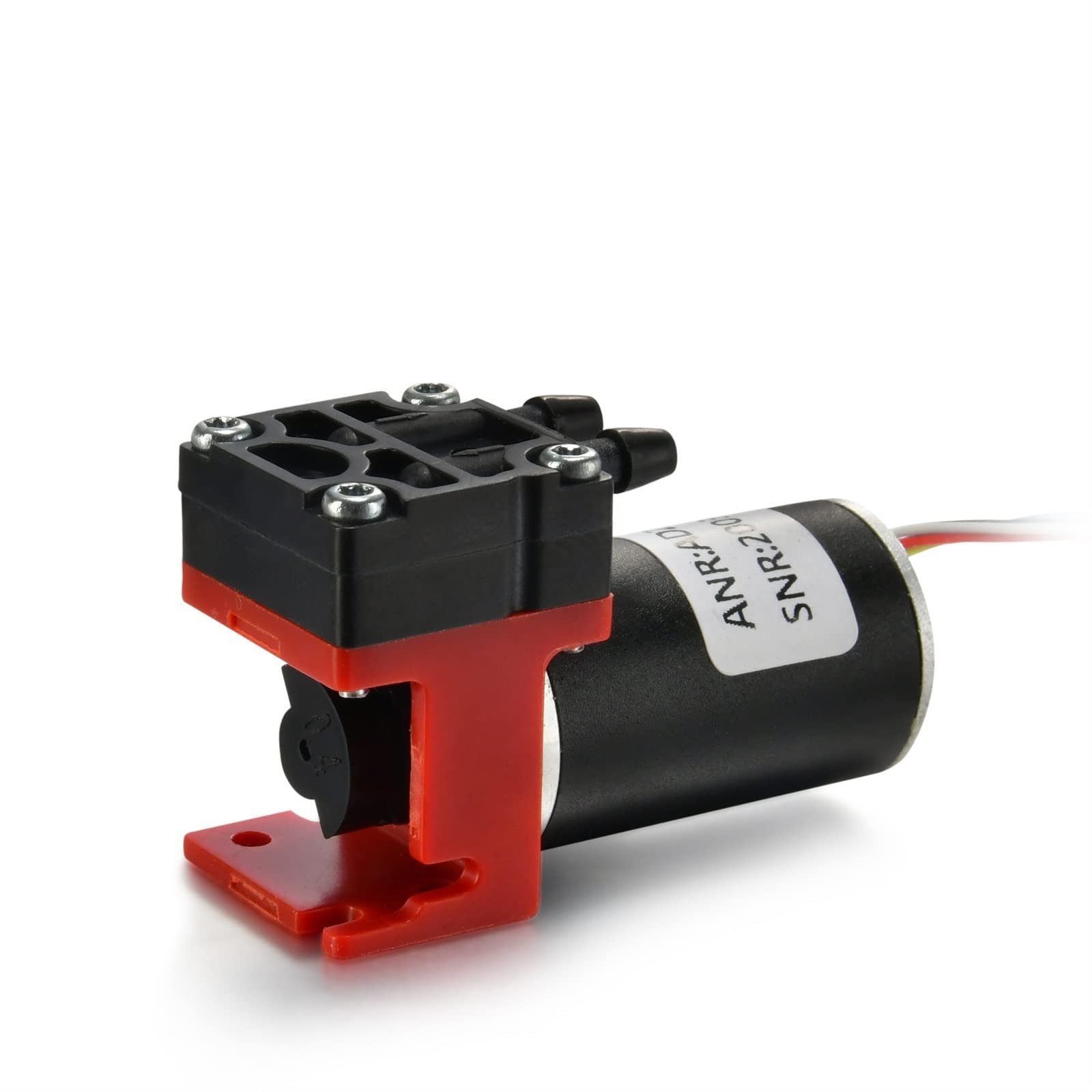 Micro bomba de aire, bomba de vacío, compresor de laboratorio de 12v, bomba de agua pequeña sin aceite, bomba de microdiafragma médica de muestreo Amplia Resistencia QuíMica(AD1DC3EX-B)