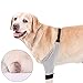 HDKUW Dog Elbow Protector for Calluses, Recovery Suit for Front Legs, Cone Collar Alternative to Stop Licking Wounds, Cover Sleeve for Small Medium Large Dogs (L)