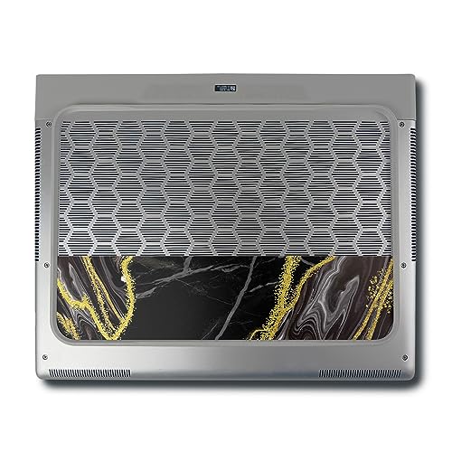 Image of MightySkins Skin Compatible With Alienware X16 R1 (2023) Full Wrap Kit - Black Marble Glitter | Protective, Durable, and Unique Vinyl Decal wrap cover | Easy To Apply & Change Styles | Made in the USA