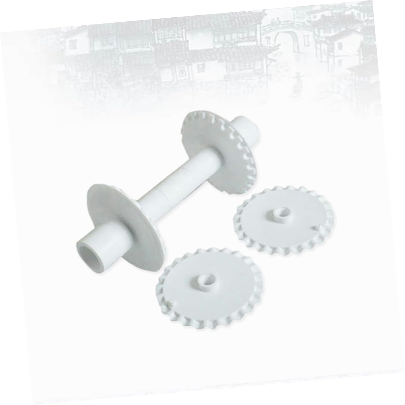 Roulette à Pâtisserie 6 Pièces en Plastique Blanc pour Gâteaux en Fondant | Pâtisserie Accessoires, Coupe-pâtes Décoratif Gaufré, Réalisation de Gâteaux en Fondant