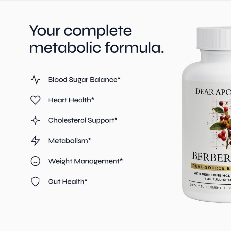 Dear Apothecary Dual Source Berberine Supplement