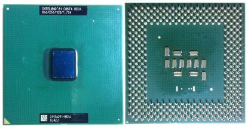 sl4zj Processore CPU Intel Pentium 3 866 MHz FSB 133 MHz 256 KB Cache SL4ZJ