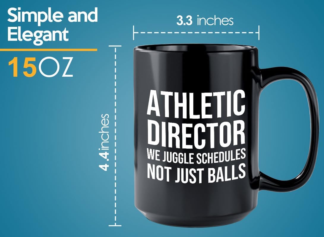 Bubble Hugs Athletic Director Coffee Mug 15oz Black - Juggle Schedules - Athletic Director Gifts Athletic Trainer Gifts Athletic Gifts For Women