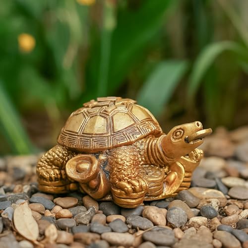 Image of ZAICUS Feng Shui Tortoise for Home Decor | Turtle on Coins for Good Luck | Vastu & Prosperity Ideal Showpiece & Diwali Gift for Housewarming, Office Desk & Decoration