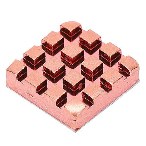 10pcs mosiądzy radiator z przewodzącym termicznym klejem mini grzejniki dla komponentów elektronicznych routerów CPU PCB P14 x 4 x 14