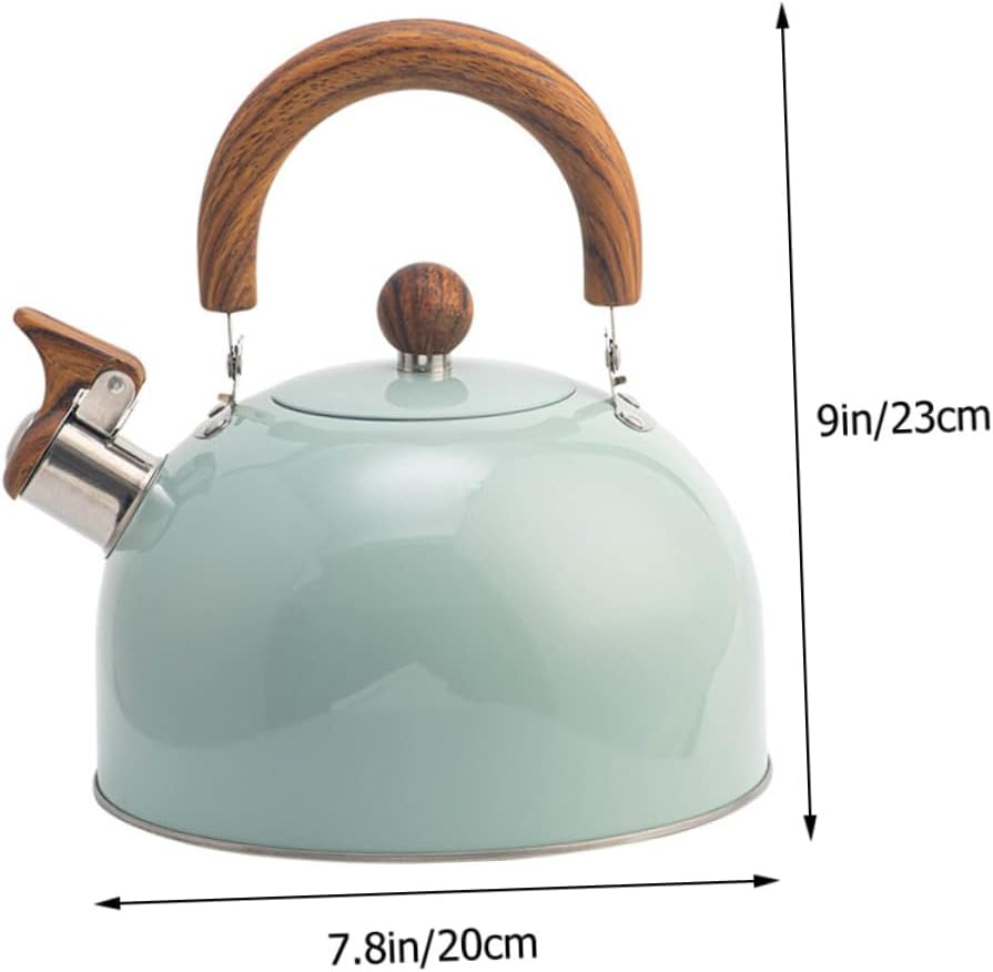 Whistling Kettle 3L Stainless Steel Tea Pot Handle Creative Sounding Kettle for Boiling Water for Home and Kitchen
