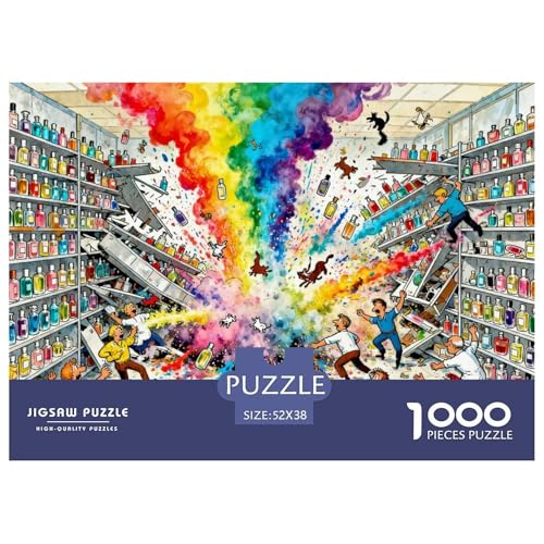 Fábrica de Perfumes Puzzle De Madera Impermeable Puzzles De 1000...
