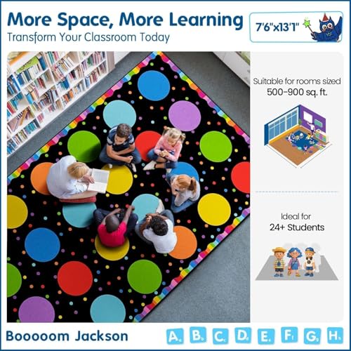 Tapete Booooom Jackson 157 x 91 cm Nylon Colorido miniatura 3