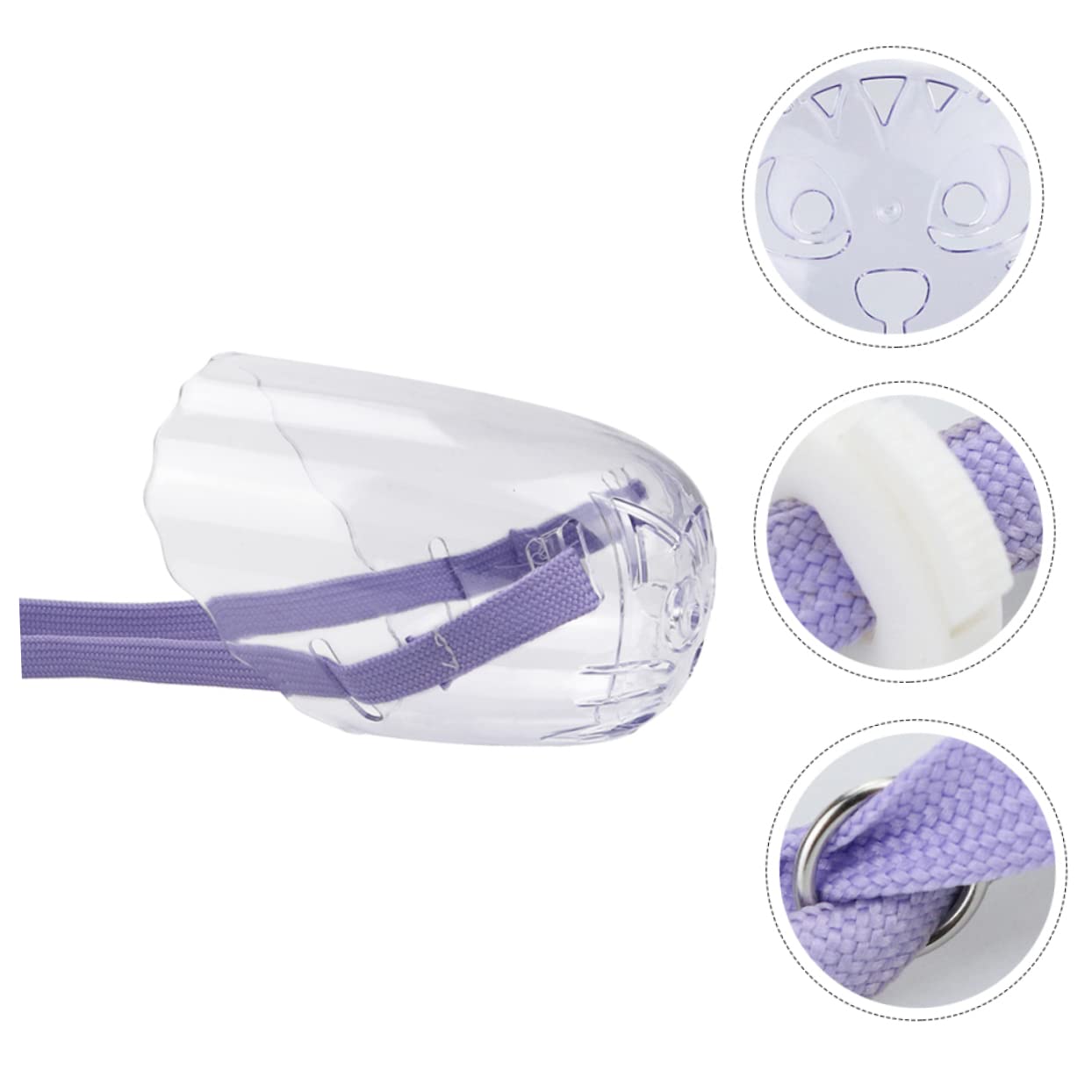DOITOOL 5piezas Bozal para Gatos y Transpirable Diseño Práctico Mascara De Boca para Actividades Al Aire Fácil De Limpiar y Usar para Baños y Visitas Al Veterinario