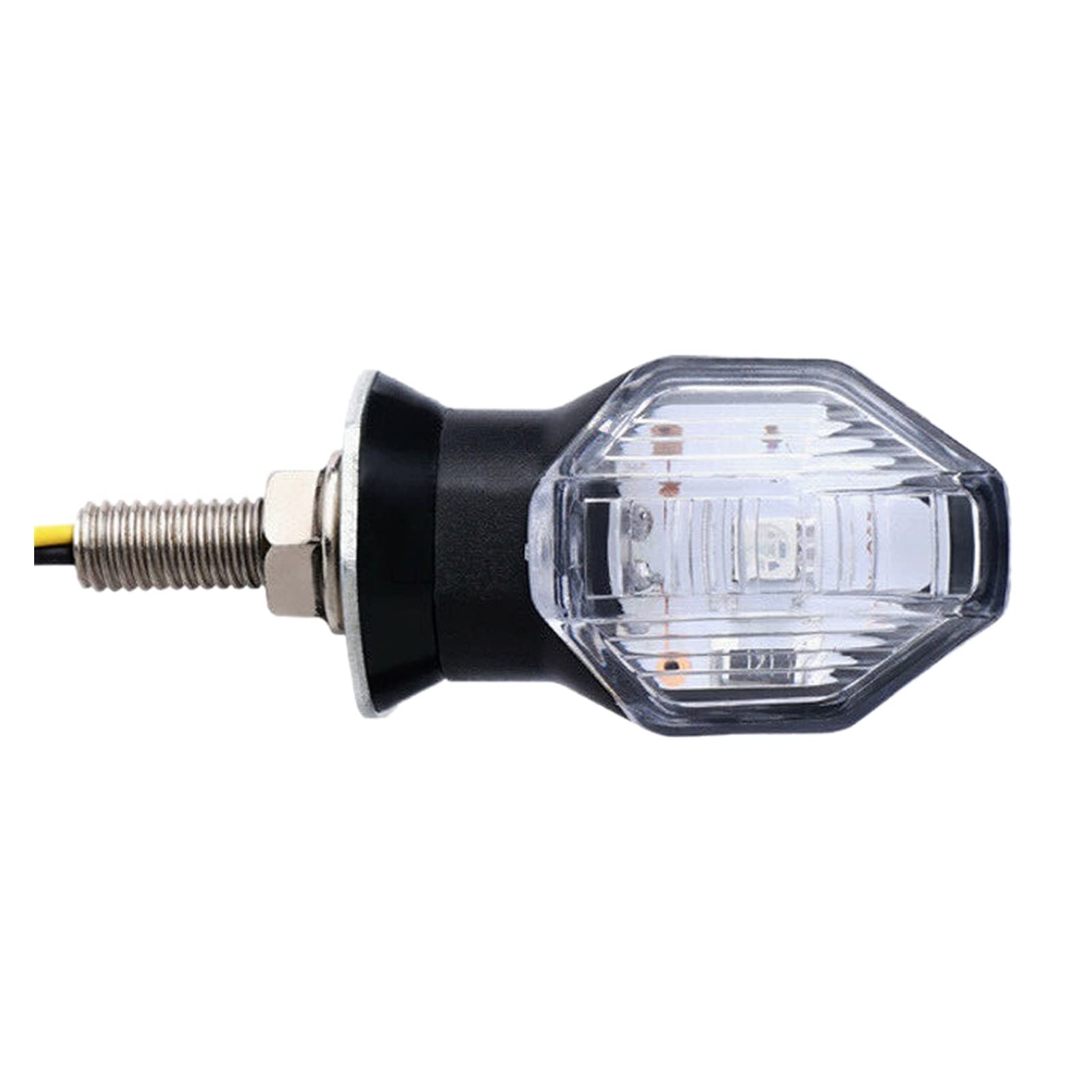 Oświetlenie tablicy rejestracyjnej 1 Para Przedniego Lewego Prawego Kierunkowskaz LED Migacz Bursztynowy Do Motor Terenowy 12V Motocykl