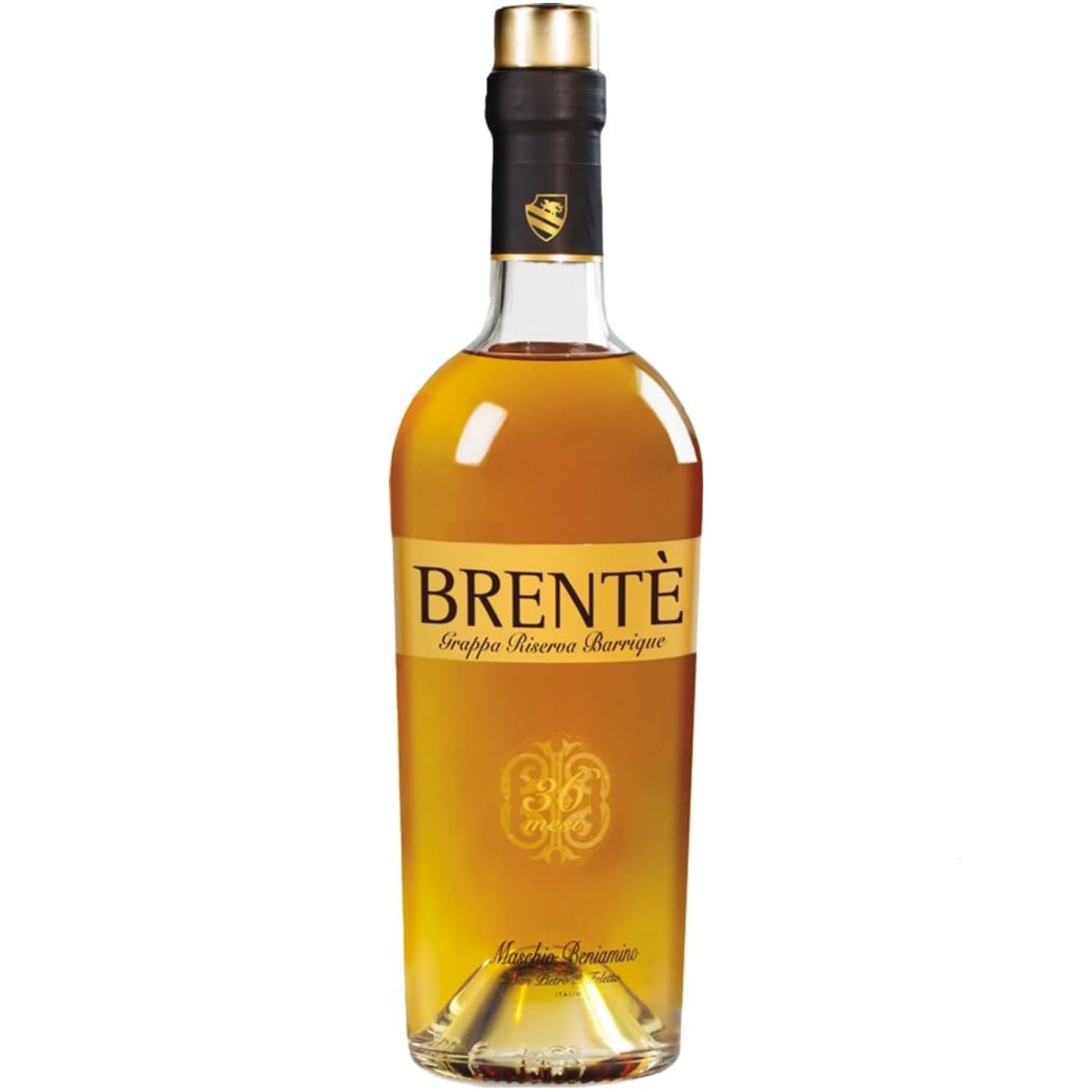 Beniamino Maschio Grappa Brentè Riserva Barrique gelb trocken Venetien Italien inkl. FeinWert E-Book (1 x 0,7l)