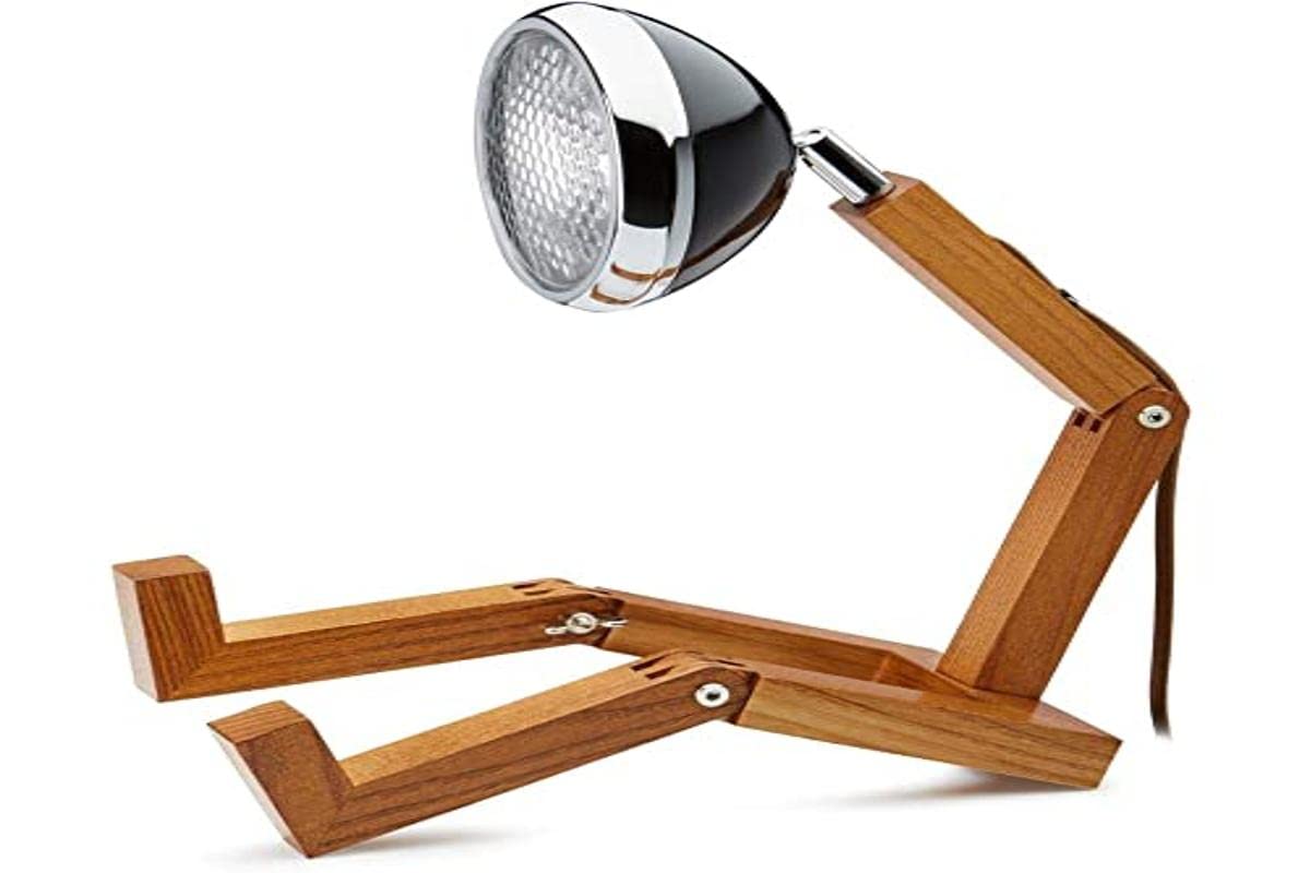 MR WATTSON Tischleuchte – Original 12V LED, LED wechselbar, Retro-Vintage, Weiß