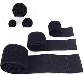 Hilph Ice Belt Extender Strap, 3 Different Size Elastic Hook and Loop Extension Strap Adds Length to Most Ice Packs, Belts and Straps to Improve Comfort and Fit - Ice Pack Extender Strap