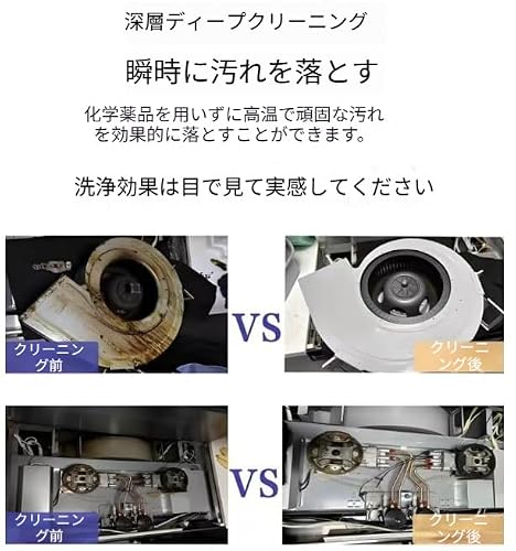 Amecke スチームクリーナー 高温蒸気洗浄機 家庭用高圧洗浄機 6段階調節 除菌・消臭可能 豊富なアクセサリー付き スチーム掃除機 スチームブラシ スチームオーブン対応 多機能スチームクリーナー (ブラック)