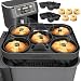 Produktbild ZauberFry Mini Gugelhupf Backform, kompatibel mit Ninja AF400EU, AF451EU, AF500DE und SL400EU Heißluftfritteuse, Zubehör, Kuchen, Muffins, Brownies Backen