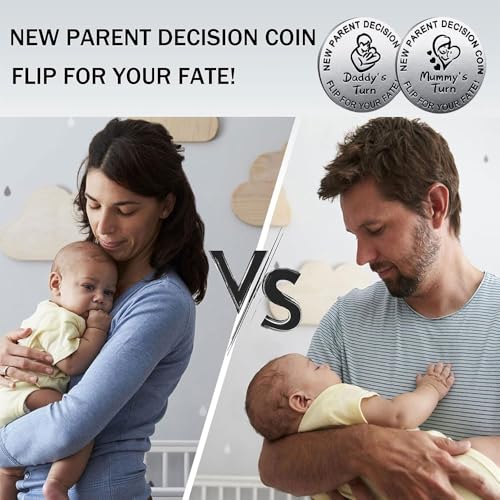 Image of Funny New Parents Decision Gift,Pregnancy Gifts New Dad Mom Gifts,New Parents Gifts for Couples Halloween Thanksgiving Christmas Gift for First Time to be Moms Dads Daddy Mummy Double Sided