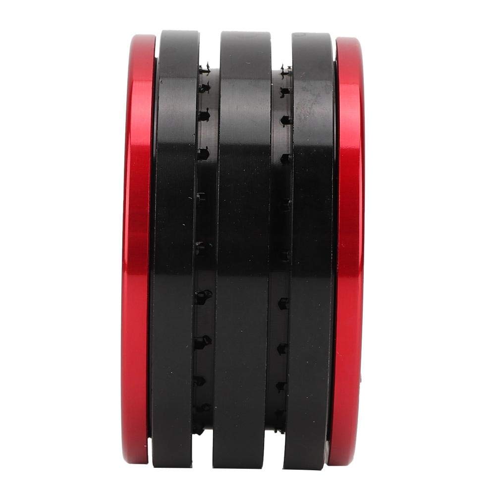 4Pcs 1.9 Pouce Jantes Beadlock moyeu de Jante Accessoire pour SCX10 1/10 RC Voiture(Black Red)