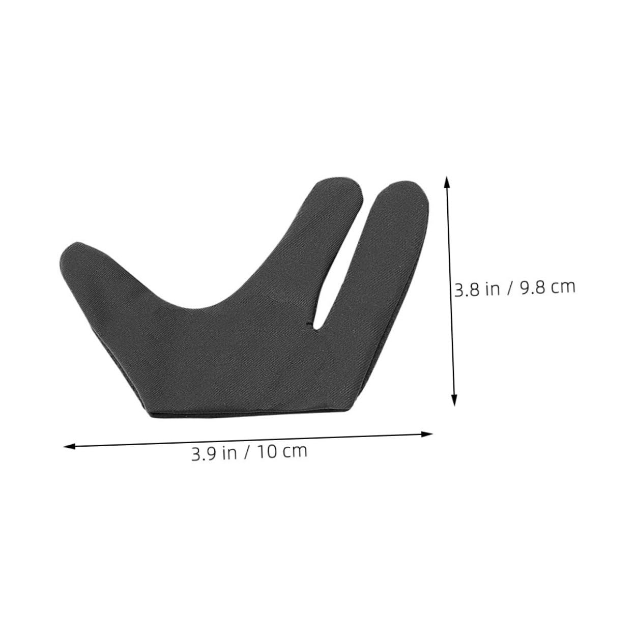 Beavorty Three Finger Heat Protection Gloves for Hair Styling Double Thermal Gloves for Curling Wand Flat Superior Heat Resistance for Professional Use
