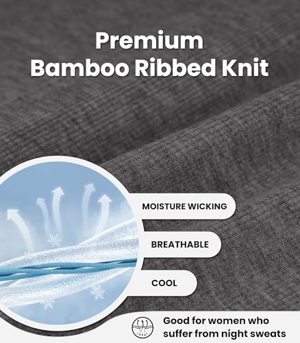 Image of NACHILA Bamboo Viscose Pajamas for Women Racerback Tank Capri Set