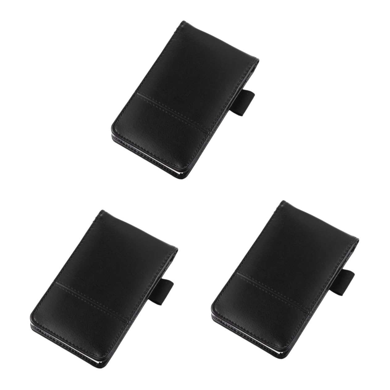 EXCEART 3pezzi Taccuino Tascabile Nero Blocco Note Pratico e Portatile Per Ufficio e Scuola Note Pad Per Appunti e Promemoria Materiale Resistente e Riutilizzabile