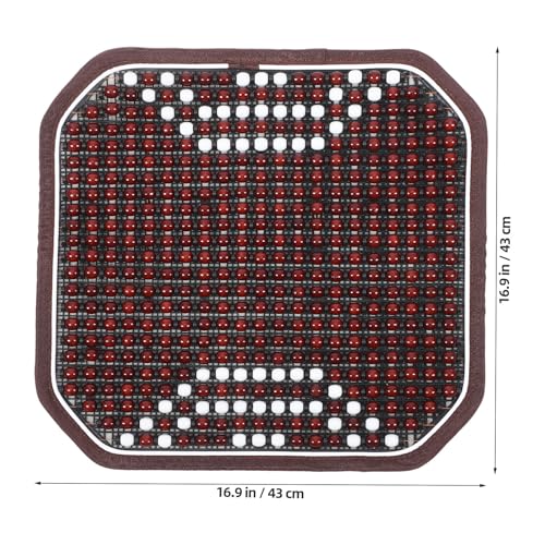 Cojín refrescante de cuentas de madera SEWACC y funda ventilada para coche 7