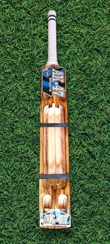 Image of AK-47 Burn Kashmir Willow Scoop Cricket Bat | 35 Inch Full Size SH | Hard Tennis Ball Cricket Bat for Adults | Premium Bat