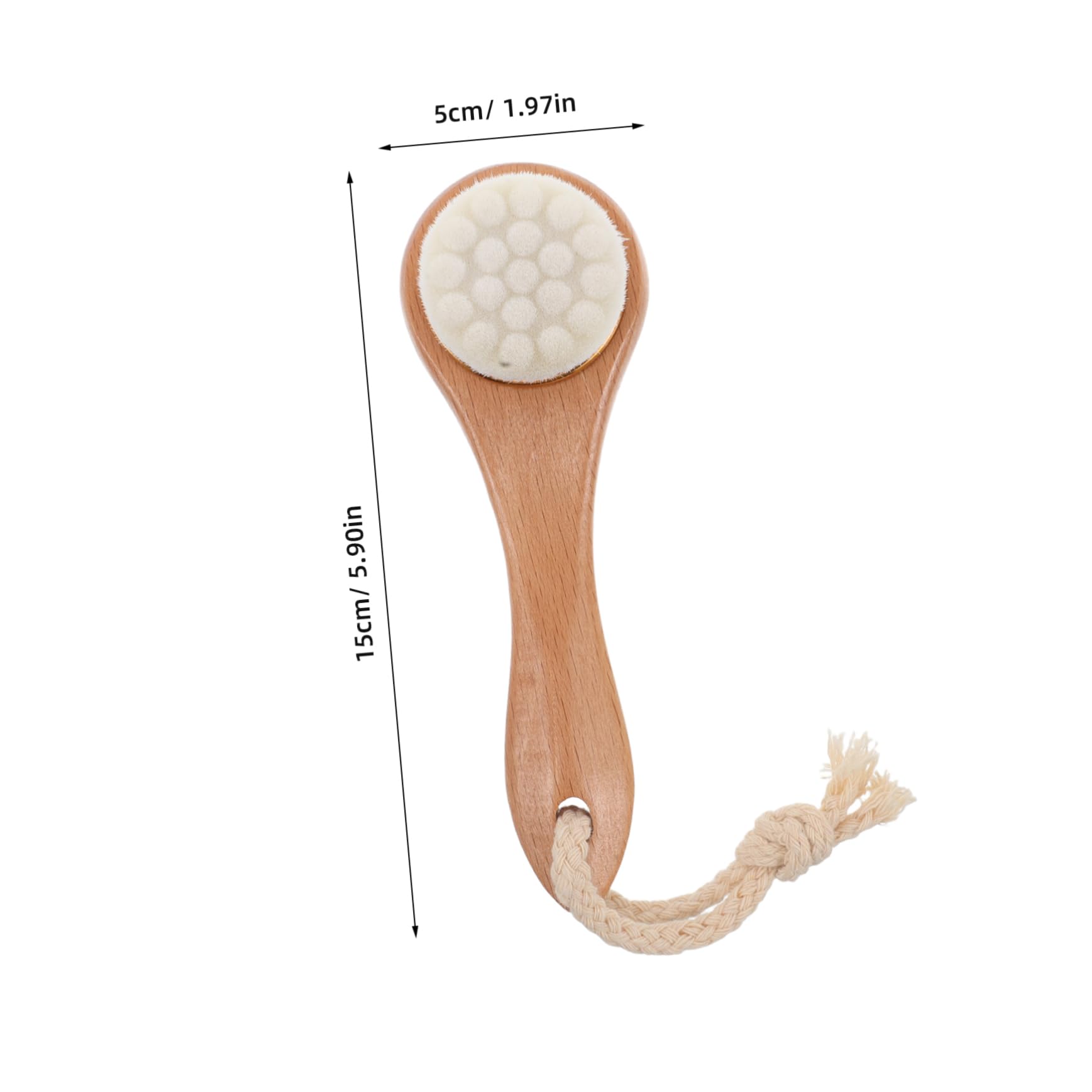 PLAFOPE Nano Cleansing Brush Face Scrubber Exfoliator Kit for Blackheads Removal Gentle Skincare Tool with Lanyard for Women