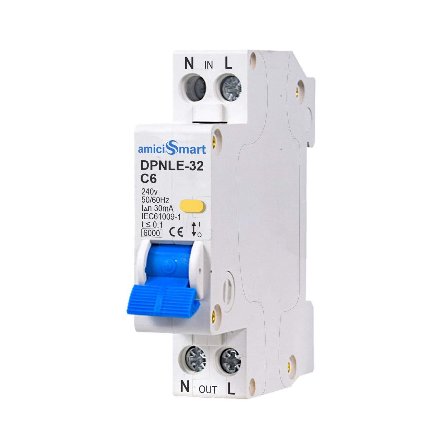 amiciSmart 6A Single Module Circuit Breaker with Over Current, Short-Circuit and Leakage Protection, Shock Proof, 220VAC (B0CPJDS6DH) Amazon Price History, Amazon Price Tracker