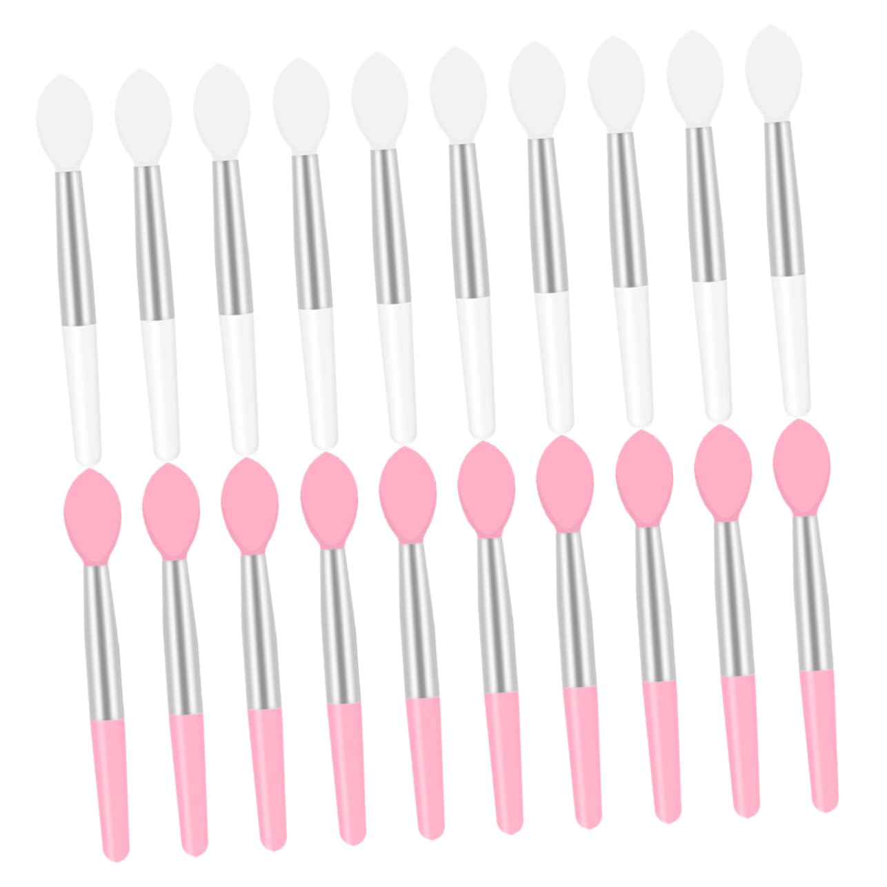 VICASKY 20pcs Portable Silicone Lip Brush High Color Rendering Lipstick Applicator for Precise Makeup for Daily Use Lip Color Testing Chic Stylish Design present for Friends and Family