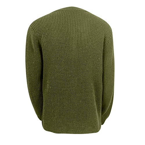 RTRDE Mens Cardigan Sweater Jackets Long Sleeve Shawl Collar Buttons Down Cable Knit Cardigan Sweater Casual, S-3XL3