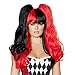 Roma Costume Black Red Wig