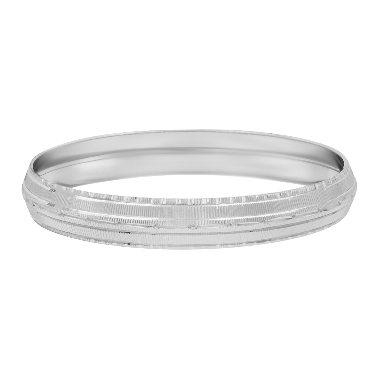 Shining Jewel Designer Stylish Self Design Amritsari Silver Plated Sikh Kada for Men (SJ_3580_S_2.8) (B0CR7FZJXN) Amazon Price History, Amazon Price Tracker