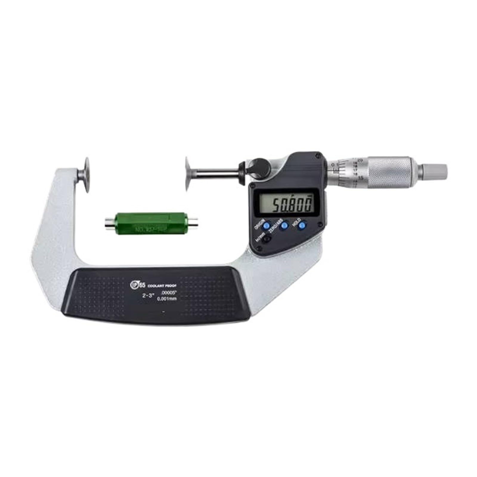 AWWVRLMM Disc Micrometer 323-352-30 2-3" Caliper Type with Carbide Tips Machinist Tool for Metalworking