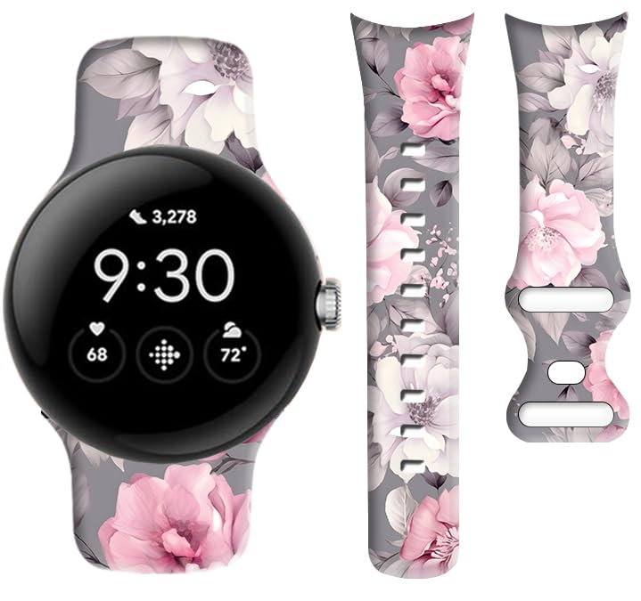 OZLNKPJL Compatible Pixel Watch 2 Band, Soft Silicone Waterproof Sport Replacement Strap for Women & Men