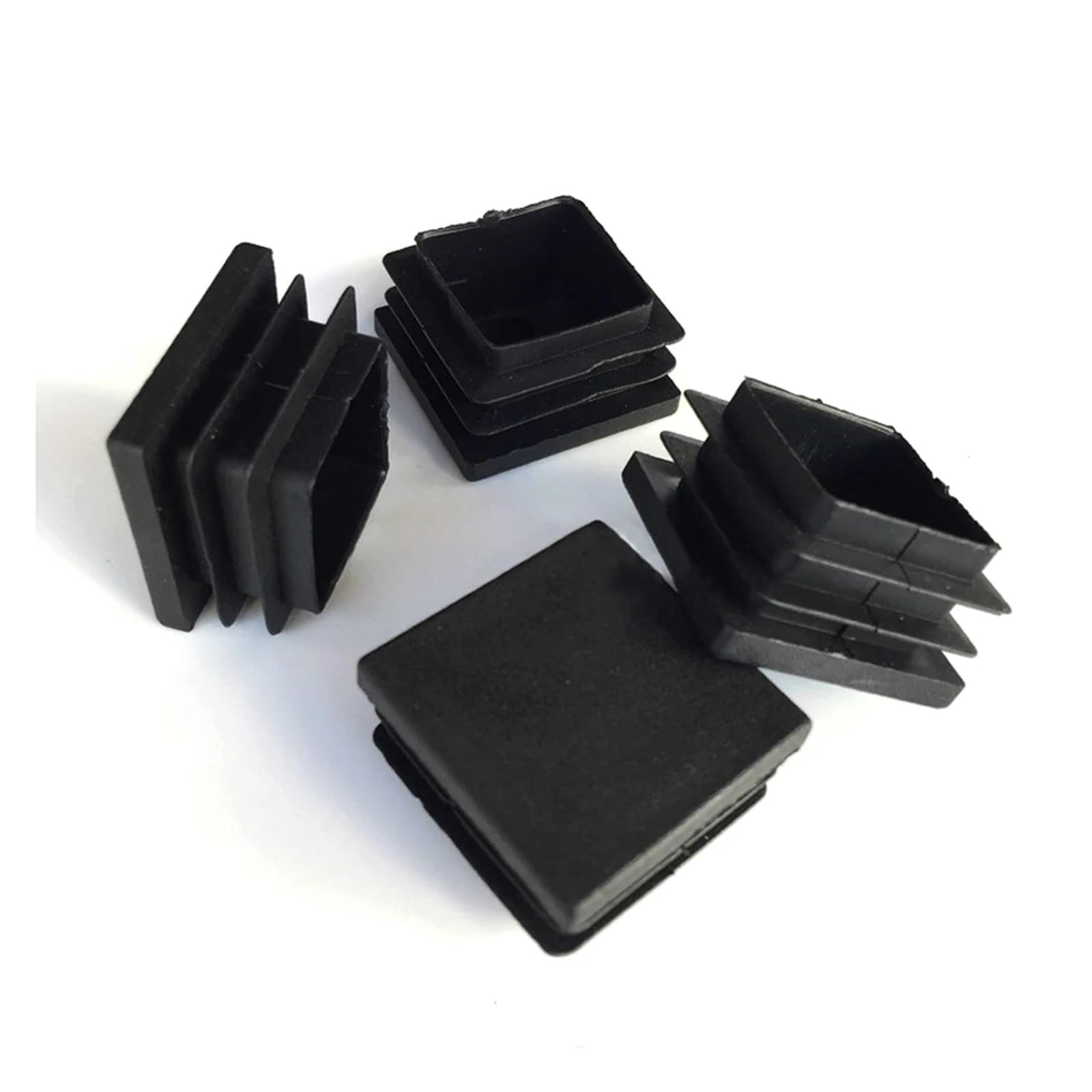 1/2/5/10 Uds. Tapón Cuadrado de plástico for Tapa de Extremo, Inserto de Tubo Que Evita arañazos en Suelos de Madera, tapón Negro de 50/60/70/75/80/90/100/120mm (Color : 90x90mm, Tamaño : 10pcs)