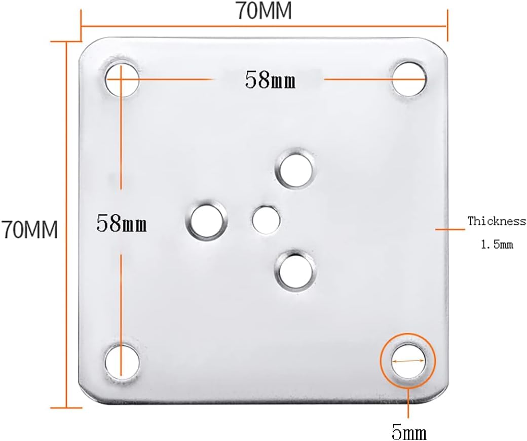 Gambe for tavolo fai da te, gambe for divano, for mobile TV(25cm)