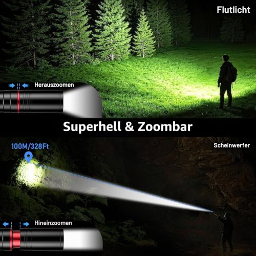 Blukar LED Taschenlampe Mini Hell Stift Licht Lampe Wasserdicht Pen Light – Ansicht 3