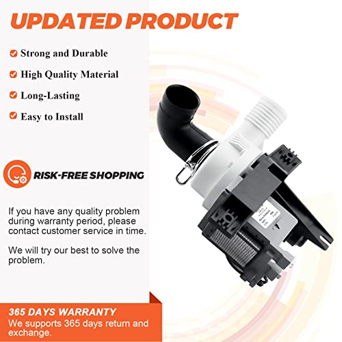 Beaquicy W10409079 Washer Drain Pump Replacement For Whirl-Pool May-Tag Washing Machine Replaces Wpw10409079 Ap6021043 Ps11754363 Eap11754363 #TOP2
