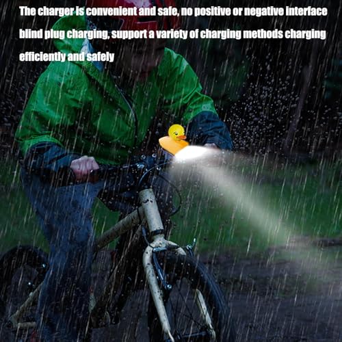 Luz y cuerno para bicicleta recargable con campana de pato 2