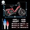 VELOWAVE Electric Bike for Adults 750W BAFANG Motor Ebikes for Adults with Removable LG Cells Battery 20" x 4.0 Electric Bike Fat Tire with Shimano 7-Speed #5