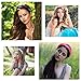 Spa Headbands for Women 6Pcs Mermaid Scales Hairbands Girls Wide Leather Makeup Head Bands Non-slip Fashion Headhoop for Party Favors