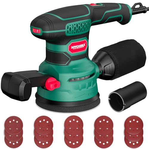 HYCHIKA Random Orbital Sander, 6 Variable Speed 3.8Amp 450W ...