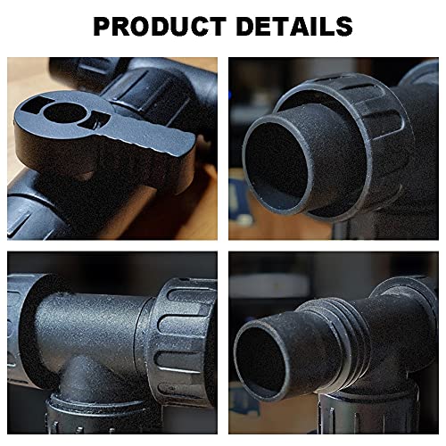 Aquarium Water Change Valve, 3 Way Water Flow Control Valve Pipe Connector 12mm/16mm for Aquariums and Fish Tanks - Image 3