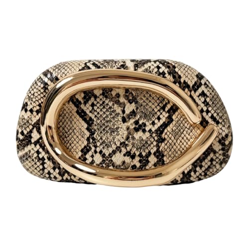 Image of Clutch Purses for Women Chic Snake Print Evening Bag Formal PU Leather Purse Designer Handbags for Wedding Party Prom
