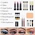 MISS ROSE M 58 Color Professional Makeup Kit for Women Full Kit, Include Eyeshadow Facial Blusher Eyebrow Powder Face Concealer Powder Eyeliner Pencil and a Mirror(331N)