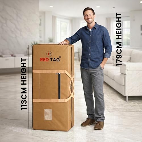 Image of Storite 2 Pack Extra Large Moisture Proof 236 L Heavy Duty 1680 Denier Nylon Multi-Purpose Toys Storage Bag /Stationery Paper /Blankets /Clothes Storage Bag (Brown, 113x39x56 cm)