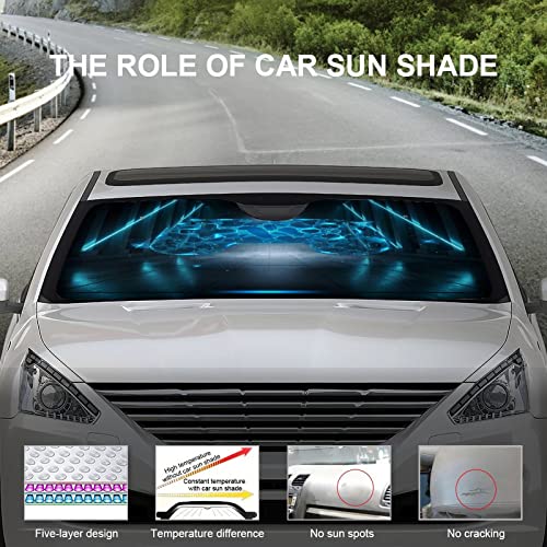 Video Game Art Gaming Car Sun Shade Windshield Modern Game Controller Creativity Gamepad For Auto Windshield Covers Most Cars 55L X 30W Inch #TOP5